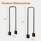 DOEWORKS Heavy Duty Firewood Racks Adjustable Length Log Bracket Rack Holder