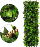 DOEWORKS Expandable Fence Privacy Screen for Balcony Patio Outdoor, Faux Ivy Fencing Panel for Backdrop Garden Backyard Home Decorations - 2PACK