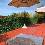 DOEWORKS Expandable Fence Privacy Screen for Balcony Patio Outdoor, 2PCS Faux Ivy Fencing Panel for Backdrop Garden Backyard Home Decorations