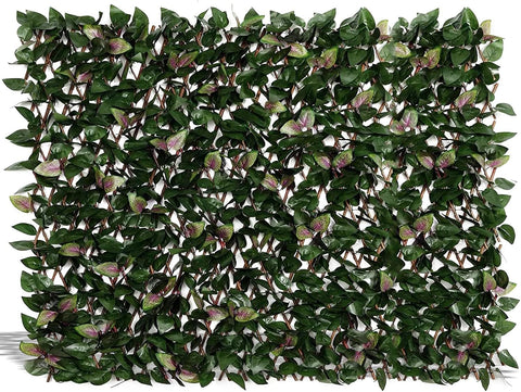 DOEWORKS Expandable Fence Privacy Screen for Balcony Patio Outdoor, 1PC Faux Ivy Fencing Panel for Backdrop Garden Backyard Home Decorations