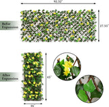 DOEWORKS Expandable Fence Privacy Screen for Balcony Patio Outdoor, 1PC Faux Ivy Fencing Panel for Backdrop Garden Backyard Home Decorations