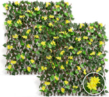 DOEWORKS Expandable Fence Privacy Screen for Balcony Patio Outdoor, 1PC Faux Ivy Fencing Panel for Backdrop Garden Backyard Home Decorations
