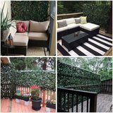 DOEWORKS Expandable Fence Privacy Screen for Balcony Patio Outdoor, Faux Ivy Fencing Panel for Backdrop Garden Backyard Home Decorations - 4PACK