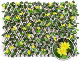 DOEWORKS Expandable Fence Privacy Screen for Balcony Patio Outdoor, 1PC Faux Ivy Fencing Panel for Backdrop Garden Backyard Home Decorations