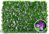 DOEWORKS Expandable Fence Privacy Screen for Balcony Patio Outdoor, 2PCS Faux Ivy Fencing Panel for Backdrop Garden Backyard Home Decorations
