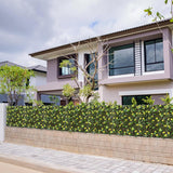 DOEWORKS Expandable Fence Privacy Screen for Balcony Patio Outdoor, 2PCS Faux Ivy Fencing Panel for Backdrop Garden Backyard Home Decorations