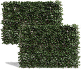 DOEWORKS Expandable Fence Privacy Screen for Balcony Patio Outdoor(Double Sides Leaves), Faux Ivy Fencing Panel for Backdrop Garden Backyard Home Decorations - 2PACK