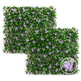DOEWORKS Expandable Fence Privacy Screen for Balcony Patio Outdoor, 2PCS Faux Ivy Fencing Panel for Backdrop Garden Backyard Home Decorations