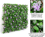 DOEWORKS Expandable Fence Privacy Screen for Balcony Patio Outdoor, 2PCS Faux Ivy Fencing Panel for Backdrop Garden Backyard Home Decorations