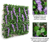 DOEWORKS Expandable Fence Privacy Screen for Balcony Patio Outdoor, 1PC Faux Ivy Fencing Panel for Backdrop Garden Backyard Home Decorations