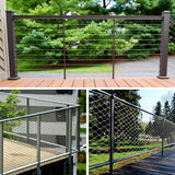 DOEWORKS Wire Rope 1/8" Stainless Steel Cable,100ft Stainless Steel Aircraft Cable with 50Pcs Sleeves,7x7 Strands for Decking Railings String Lights,Outdoor,Garden or Crafts